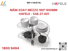 Bộ rổ góc xoay 180° Hafele 800mm KOSMO MEZZO 548.37.001
